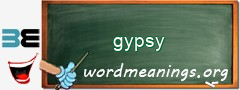 WordMeaning blackboard for gypsy